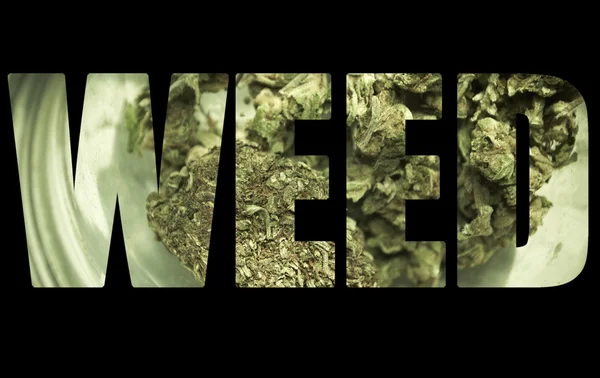 Weed, Medical Marijuana Text and Image — Stock Photo, Image