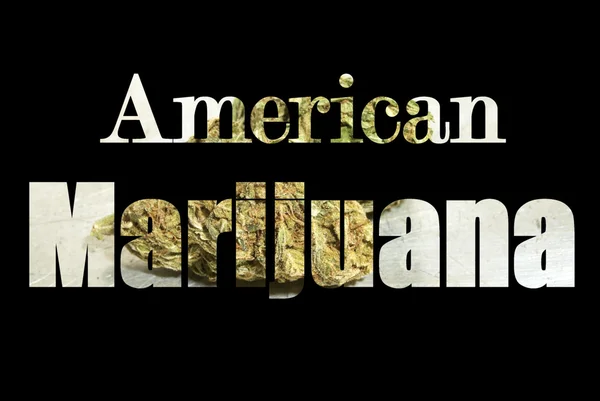 Американская марихуана — стоковое фото