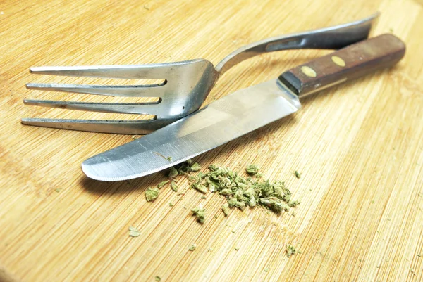 Marijuana comestible, pot à manger — Photo