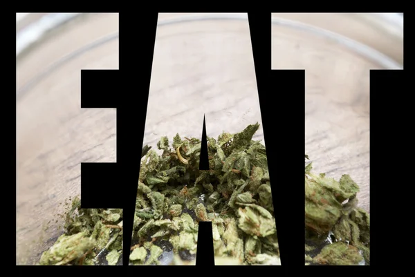 Ätbara medicinsk Marijuana, äta potten ätbart — Stockfoto