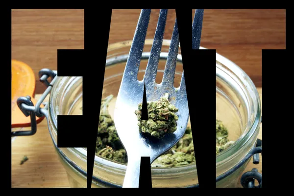Edible Medical Marijuana , Eat Pot Edibles — Stock Photo, Image