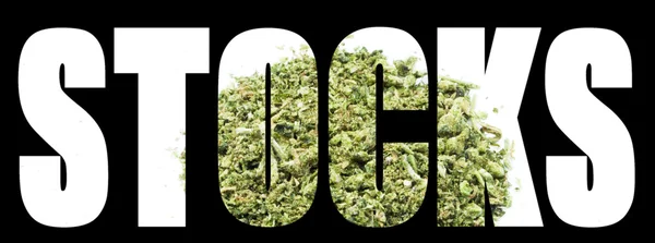 Ações de maconha, Cannabis no mercado de ações — Fotografia de Stock