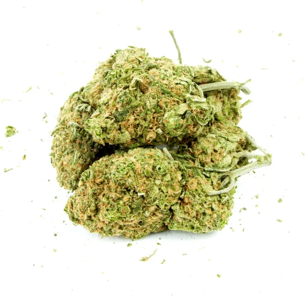 大麻大麻，白色背景 — 图库照片