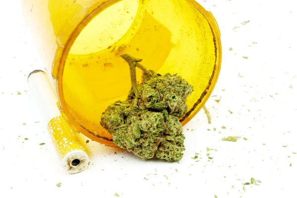 Marihuana medicinal, Rx Droga de la farmacia de la prescripción Botella del dispensario — Foto de Stock