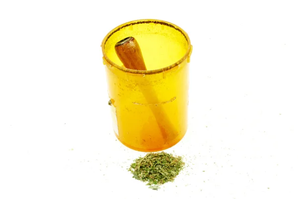 Medizinisches Marihuana, verschreibungspflichtige Apothekendroge aus der Apotheke — Stockfoto