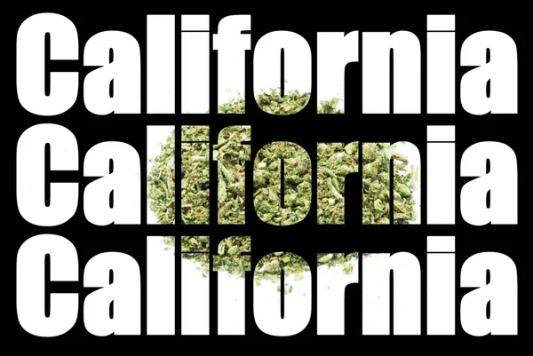 California Marijuana, Symbol and Sign — стоковое фото