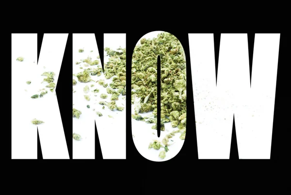 Informationen über Marihuana, wissen — Stockfoto