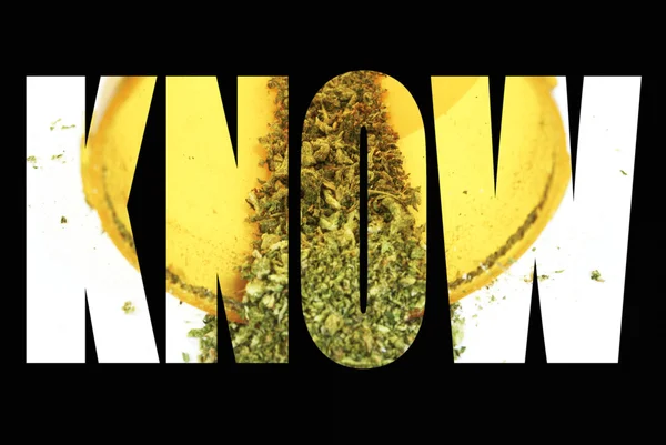 Marijuana Information, Know — Stock Photo, Image