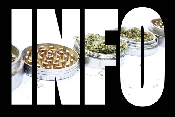 Informationen zu Marihuana — Stockfoto