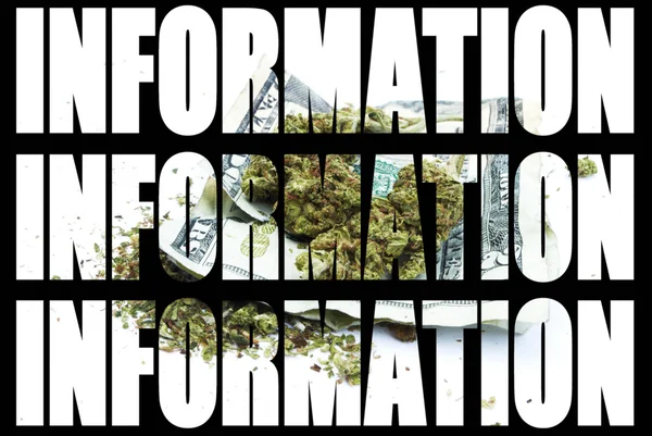 Informationen zu Marihuana — Stockfoto