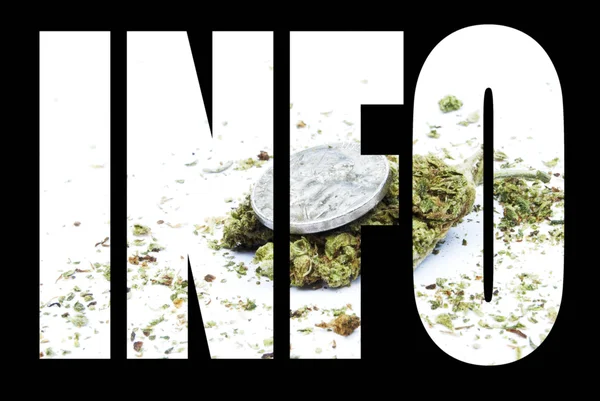 Marihuana informacje — Zdjęcie stockowe