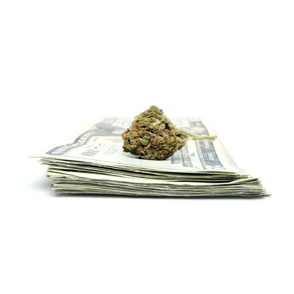 Marijuana et argent — Photo