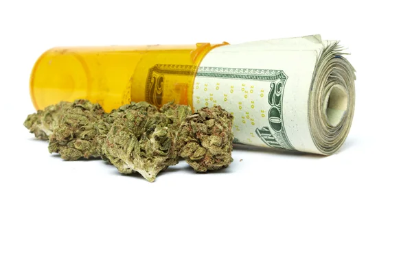 Marijuana and Money — Stock Photo, Image