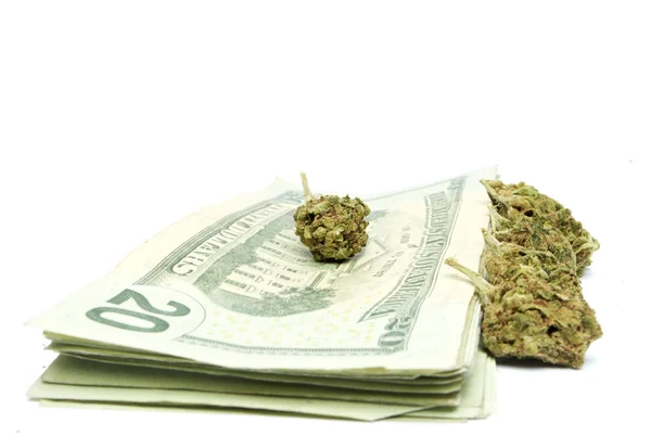 Marijuana and Money — Stock Photo, Image