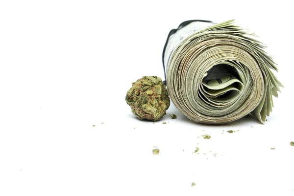Marijuana and Money — Stock Photo, Image