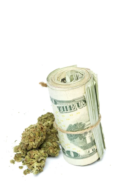 Marijuana and Money — Stock Photo, Image