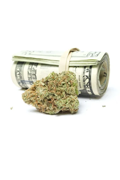 Marihuana en geld — Stockfoto