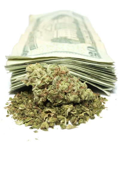 Marijuana and Money — Stock Photo, Image