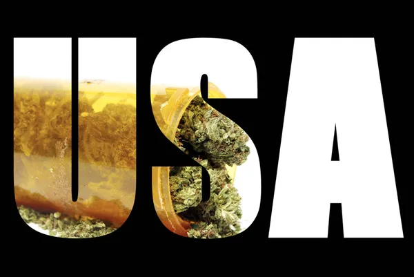 Marihuana y Cannabis USA — Foto de Stock