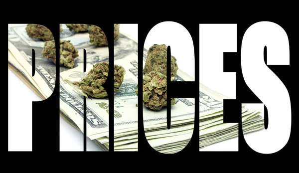 Marijuana Prices — Stock Photo, Image