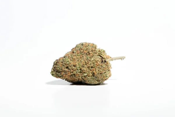 Marihuana Cogollos Cannabis Sobre Fondo Blanco —  Fotos de Stock
