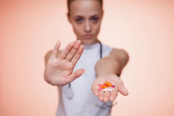 Tabletten stoppen — Stockfoto