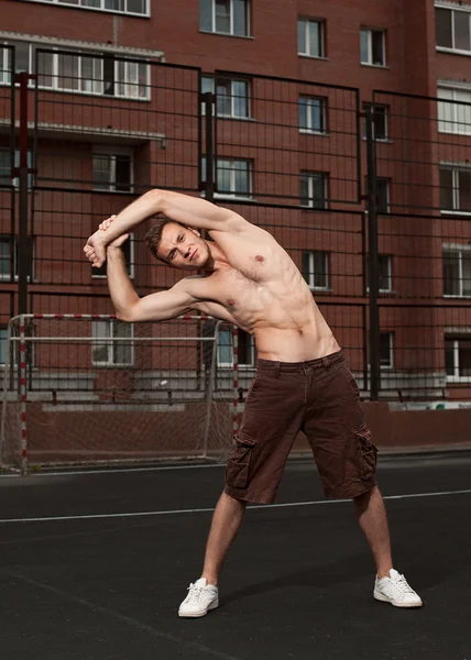 Warm-up on the street — Stock Photo, Image