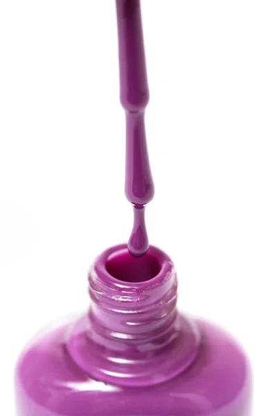 Bright purple nail polish — Stock Photo, Image
