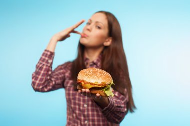 çok lezzetli burger