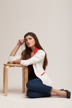 reklamcılık giysiler. Katalog. profesyonel model poz. phot