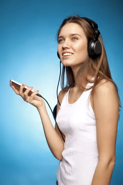 Beautiful girl with headphones41 — Stock Photo, Image