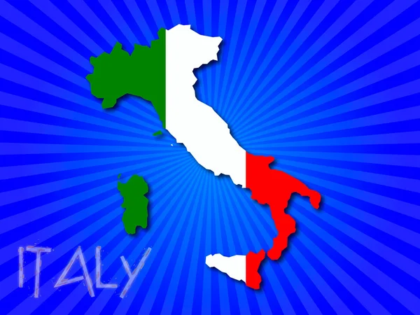 Italie Carte — Image vectorielle