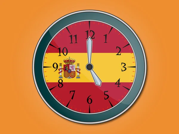 Reloj estilo español — Archivo Imágenes Vectoriales