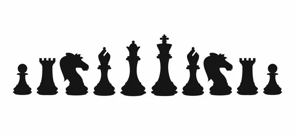 Šachy Barevné Figurky Figurky Turnajové Hry Vektorové Ilustrace — Stockový vektor