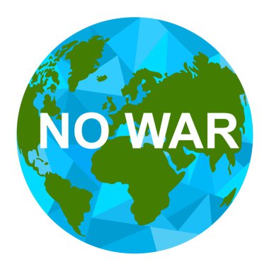 Savaş vektörü illüstrasyon sanat posteri yok