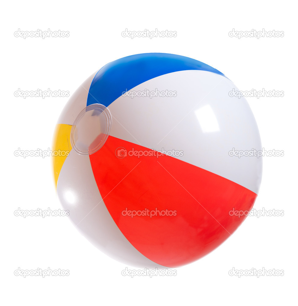 Multicolored beach ball..