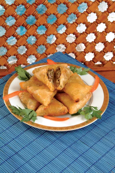 Briouate Delicious Moroccan Briwate Plate — Stok Foto