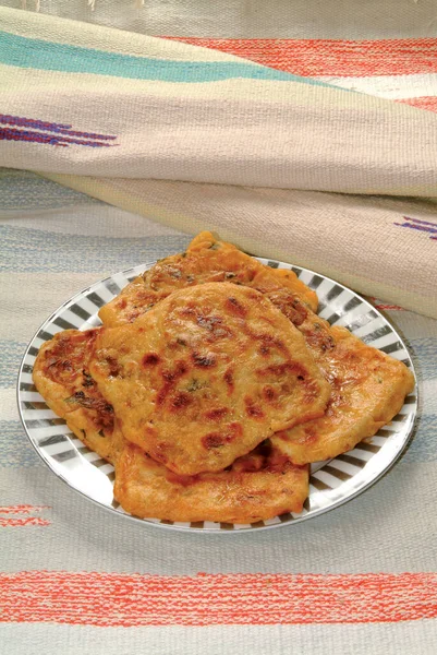 Msemen Lezat Msemmen Moroccan Crepe Piring Pancake — Stok Foto