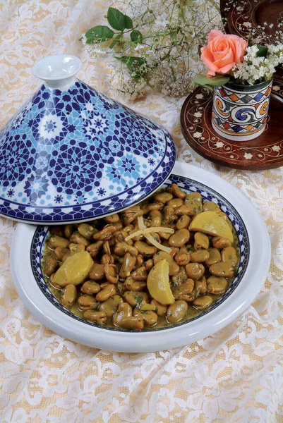 Traditional Moroccan Tagine Vegetables Famous Traditional Moroccan Tajine Traditional Moroccan — стоковое фото