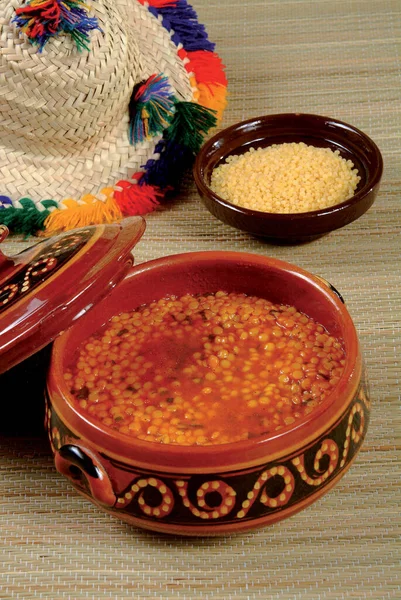 Σούπα Ζαχαροπλαστικής Σπιτική Παραδοσιακή Σούπα Παραδοσιακό Γεύμα — Φωτογραφία Αρχείου