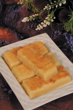 Biscuits cookies, cake served with tea offered at the wedding  and party 