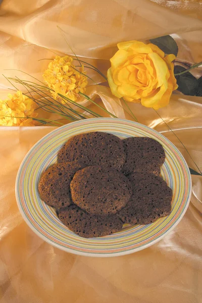Biscuits Cookies Cake Served Tea Offered Wedding Party — Zdjęcie stockowe
