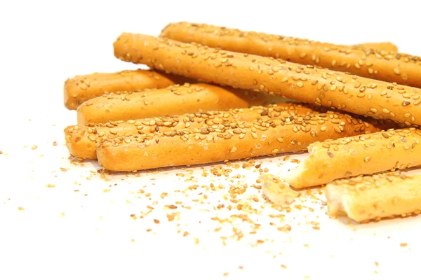 Breadsticks se sezamem Stock Snímky