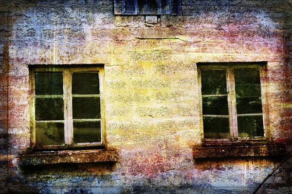 Фасад старого дома — стоковое фото