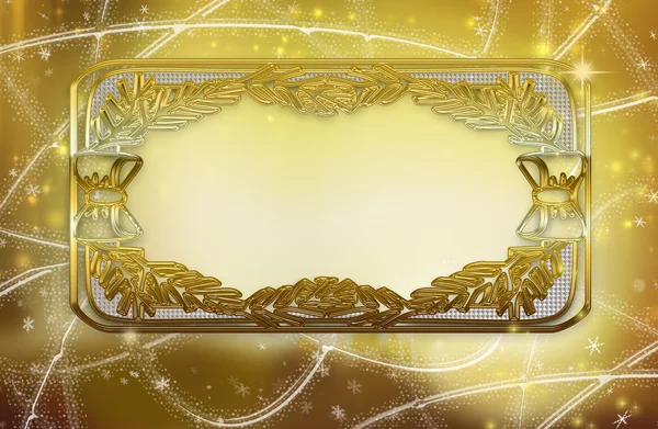 Background with golden frame — Stock Photo, Image