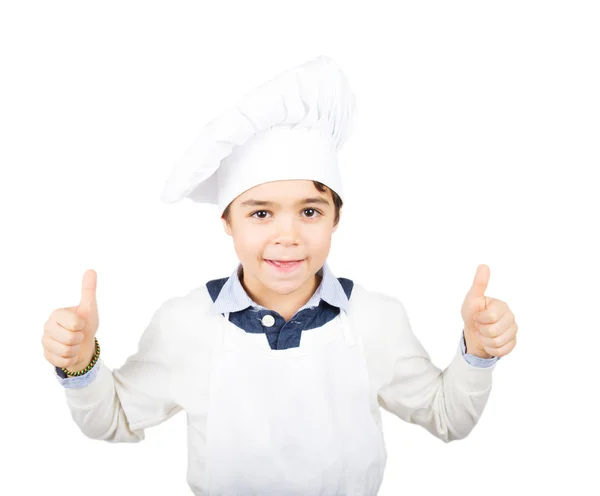 Młody kucharz szczęśliwy — Zdjęcie stockowe