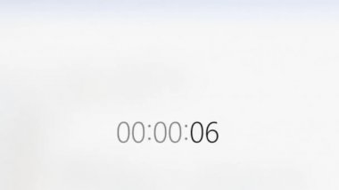 Sayım Zamanlayıcısına Bakış. Zaman Geçerken Aygıt Ekranı Görünümü. Sayaç Zamanlamasının Bilgisayar Görüntüsü.