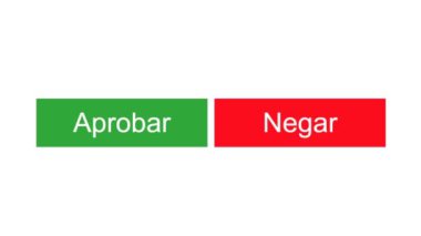 İspanyolca. Fare imleci yana kayıyor ve Reddediyor. İmleç İnkâr Çevrimiçi Yazılımının Aygıt Ekran Görünümü. İnternet Ağı üzerinden Bakış Ağı Web Sitesi.