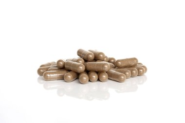 Vitex supplement isolated on white background