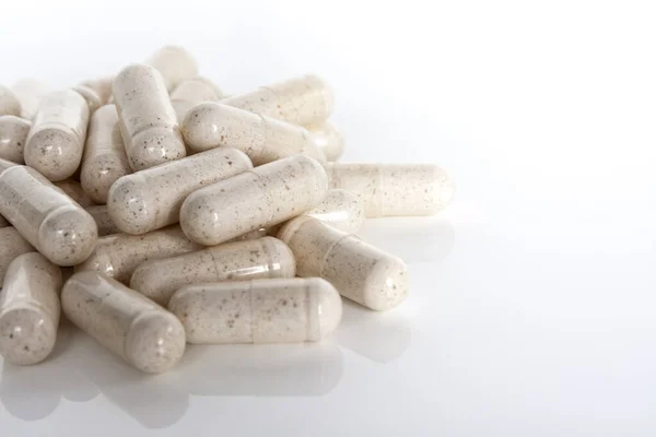 Pile Vitamin Isolated White Background — Stock Photo, Image
